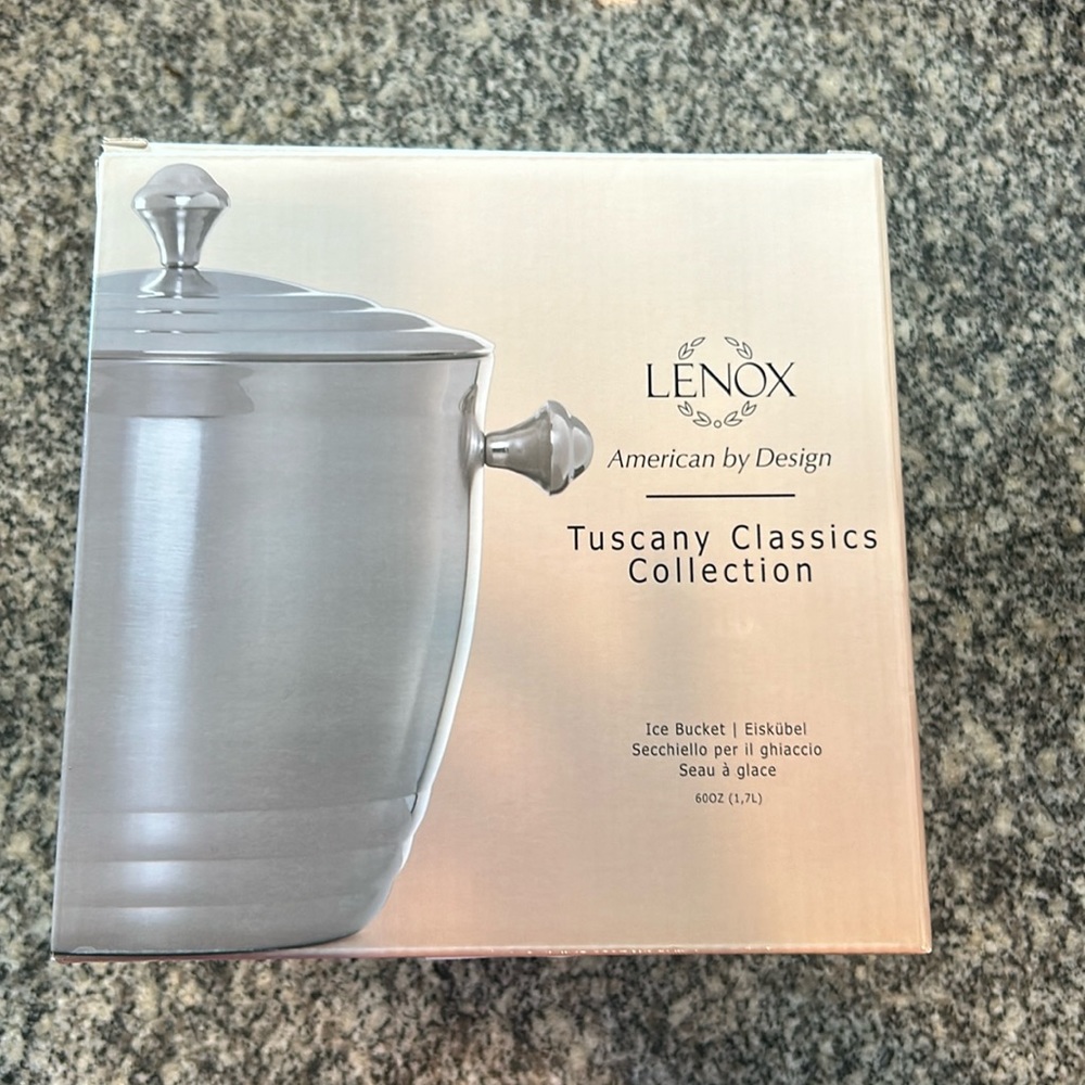 Lenox ice bucket.